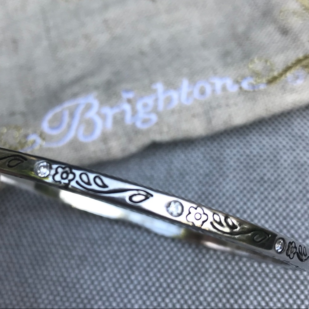 BRIGHTON Thin Bangle With Swarovski Crystals